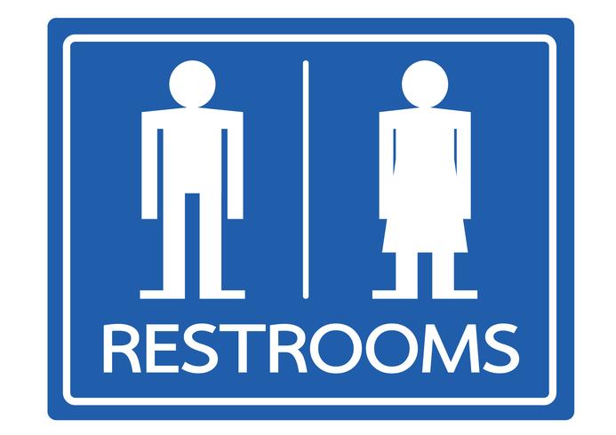 Restroom Symbol männliche und weibliche Ikone vektor