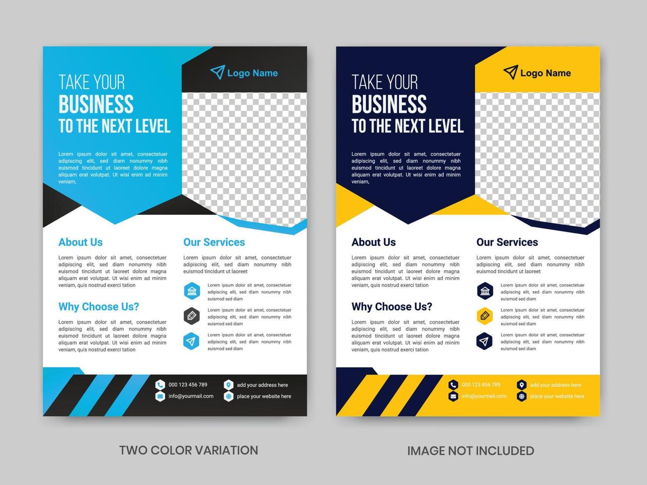 Corporate Business Flyer oder Broschüre Template-Design vektor