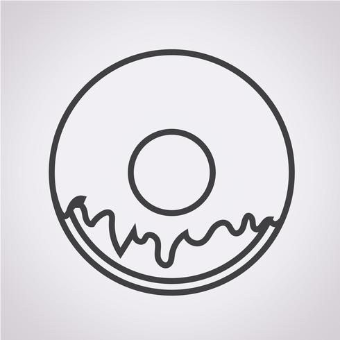 Donut Icon symbol tecken vektor