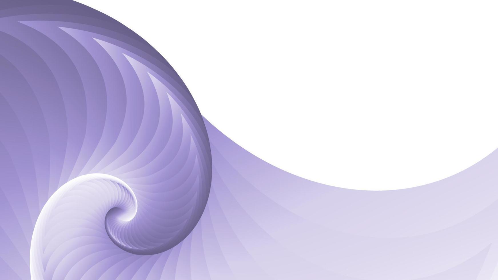 abstrakt spiral våg. blå virvlande figur med ljust vatten virvlar glänsande snigelskal med släta texturlinjer design kraftfullt havsaxel med vriden energi av vektorhav vektor