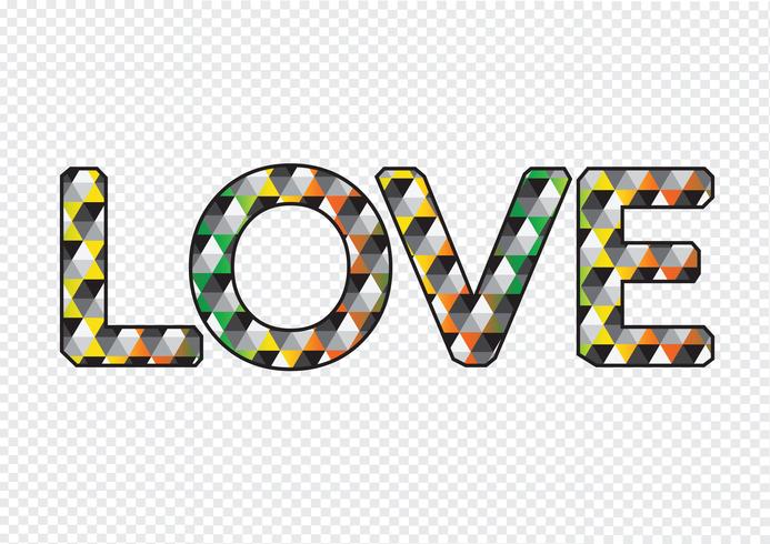 LIEBE Schriftart für Valentinstagskarte vektor