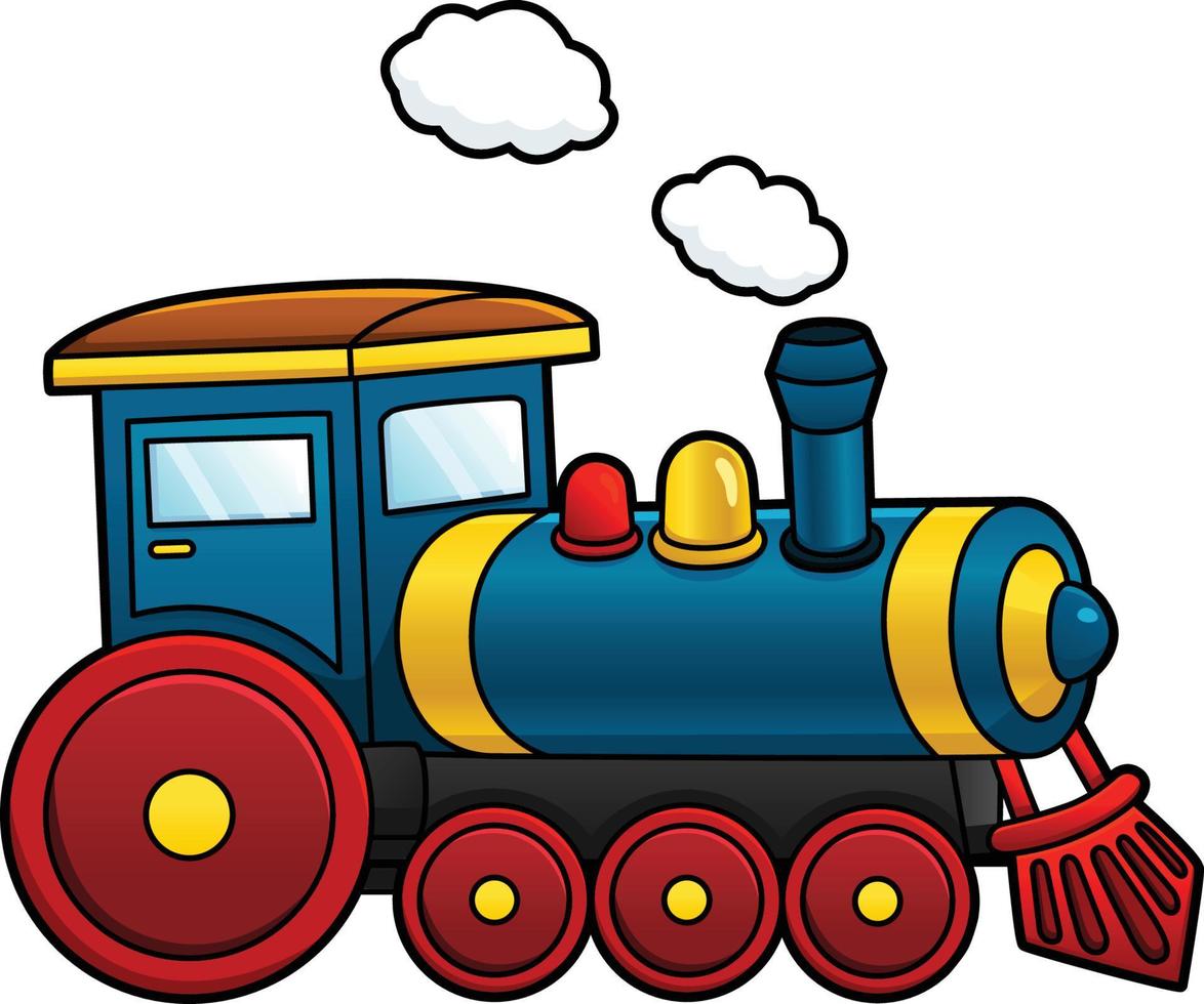 Dampflokomotive Cartoon-Clipart-Illustration vektor