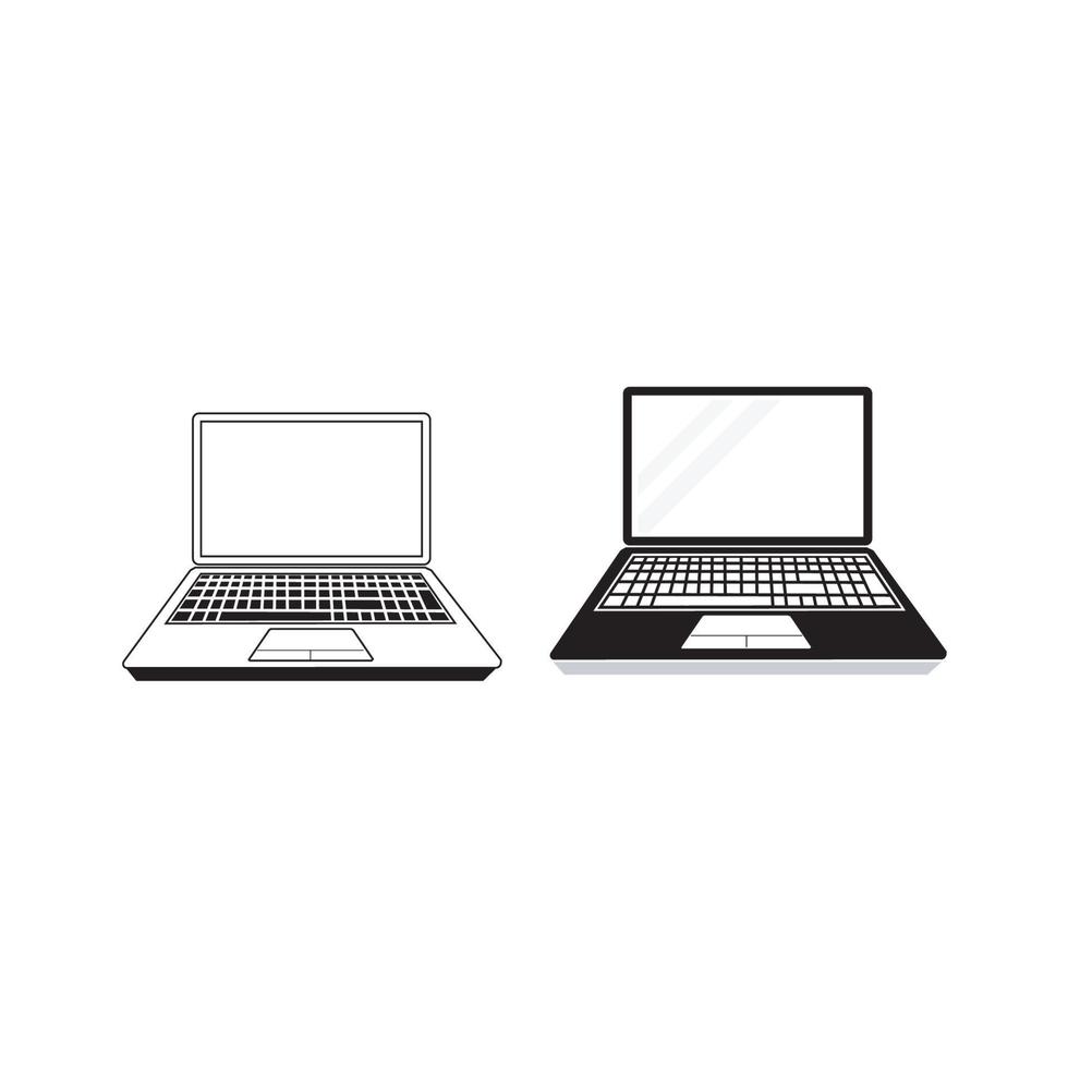 Laptop-Icon-Set. Computer-Icon-Vektor vektor