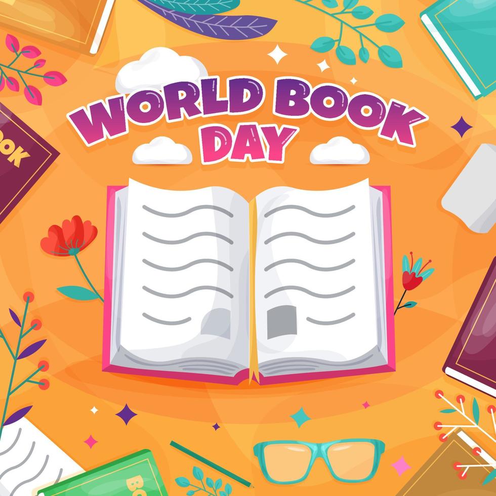 World Book Day koncept vektor