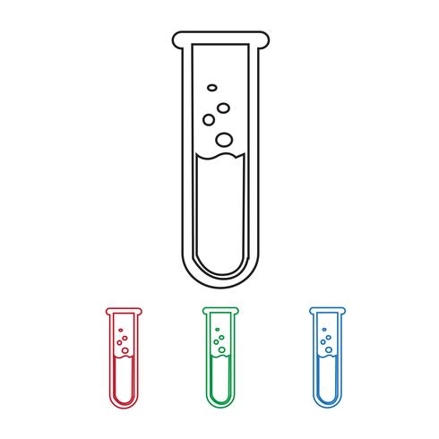 Lab Tube-Symbol vektor