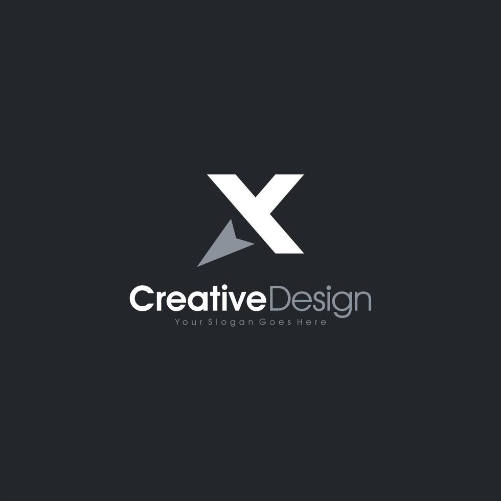 Buchstabe x Logo-Icon-Design-Vorlagenelemente x vektor