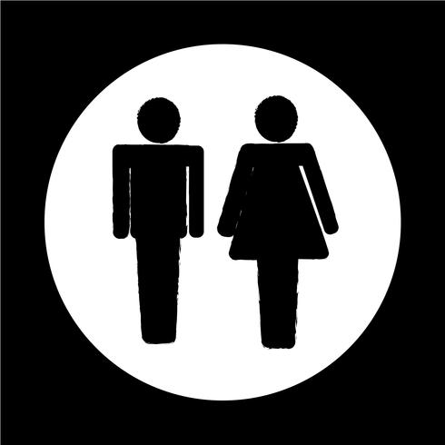 Mann und Frau People-Symbol vektor