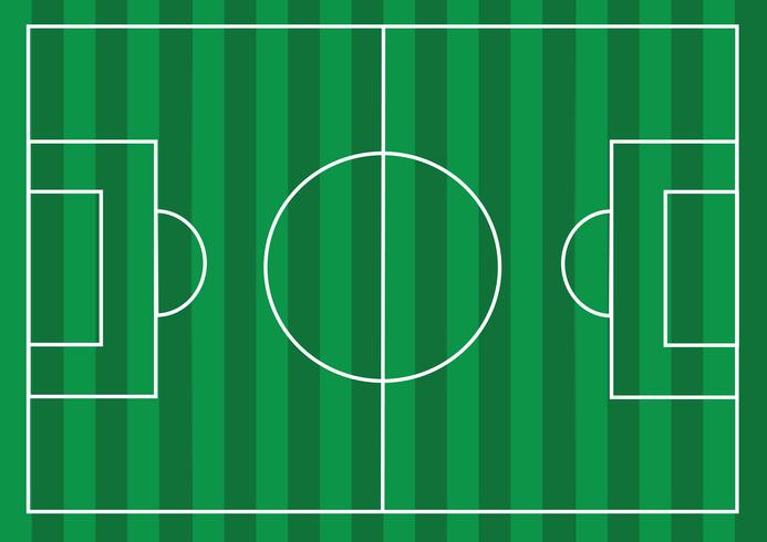 Fotbollsplan eller fotbollsgräsplan vektor