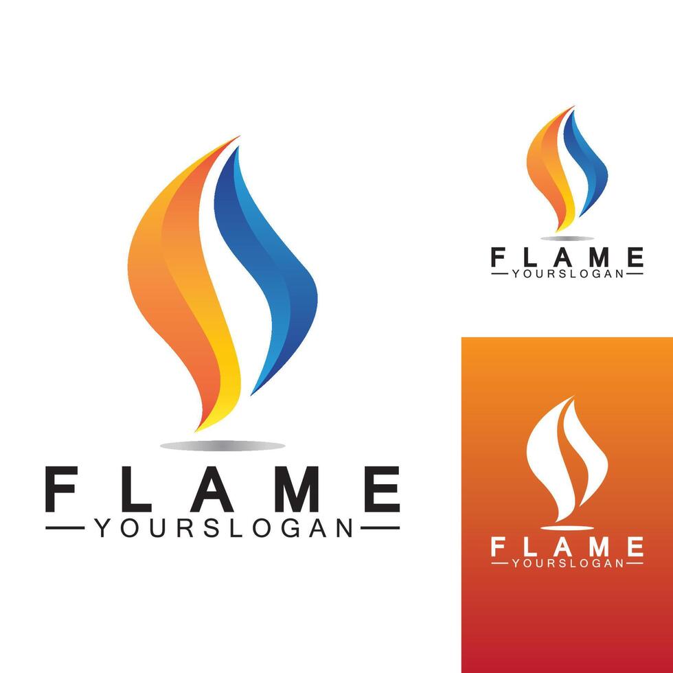 Feuerflamme Logo Symbol Vektor Design-Vorlage