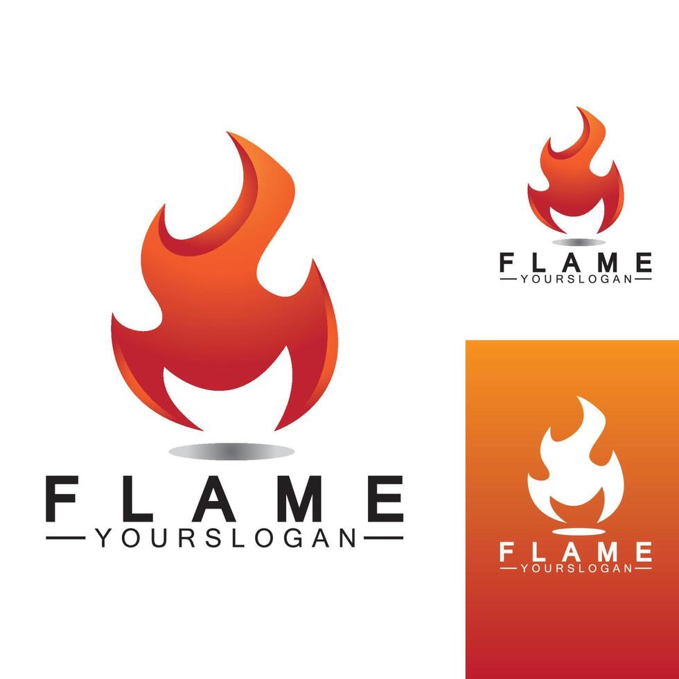 Feuerflamme Logo Symbol Vektor Design-Vorlage