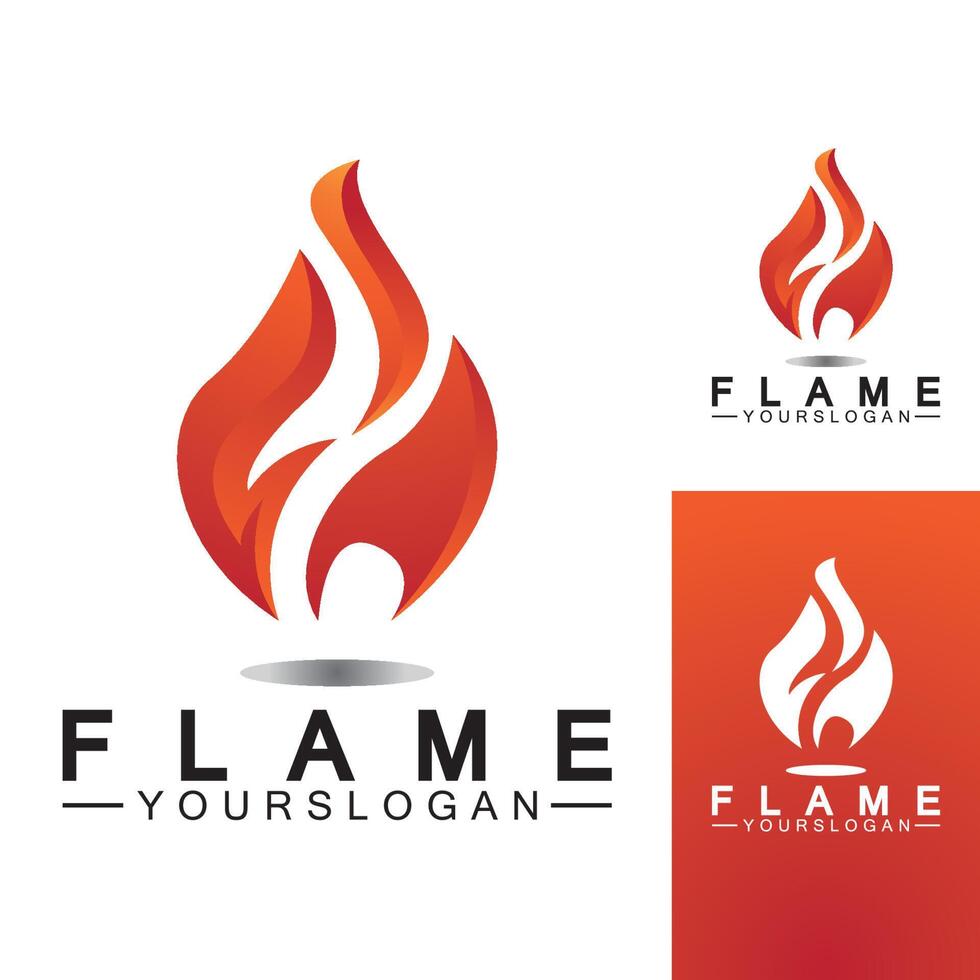 brand flamma logo design vektor mall