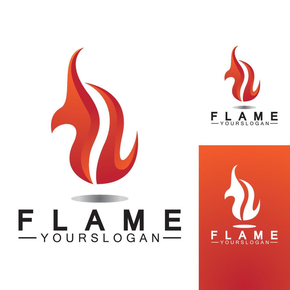 Feuerflamme Logo Design Vektor Vorlage