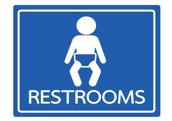 Piktogramm Kind Toilette Symbole vektor