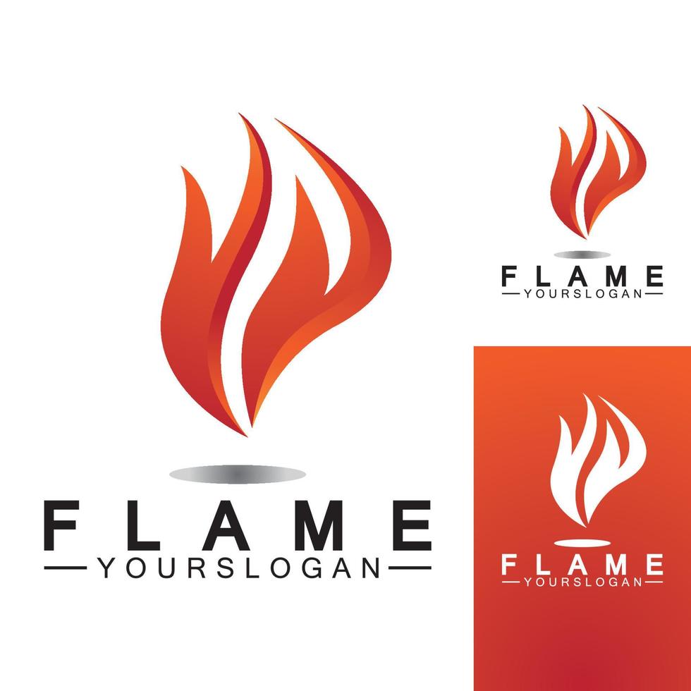 brand flamma logo design vektor mall