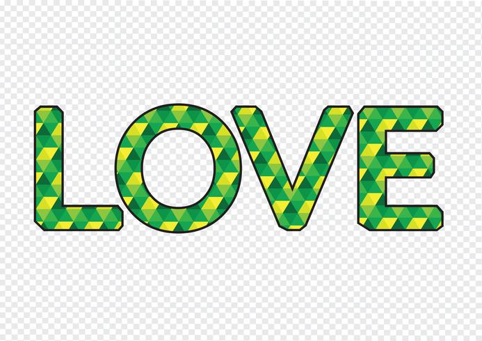 LIEBE Schriftart für Valentinstagskarte vektor