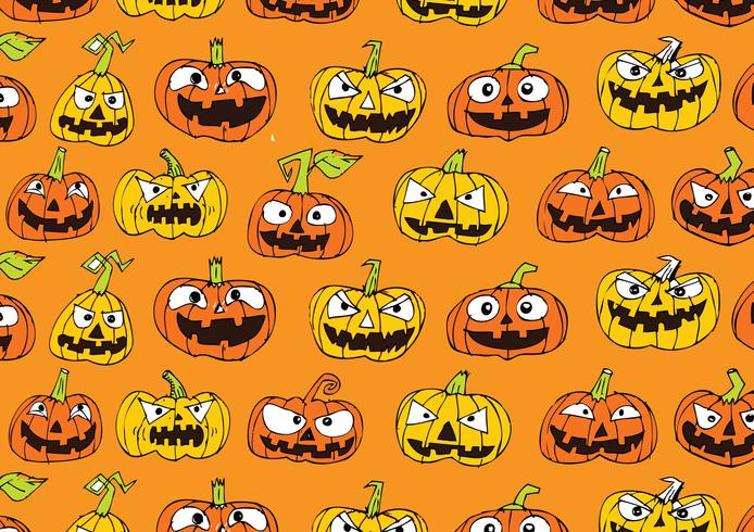 Halloween Kürbis Hintergrund vektor