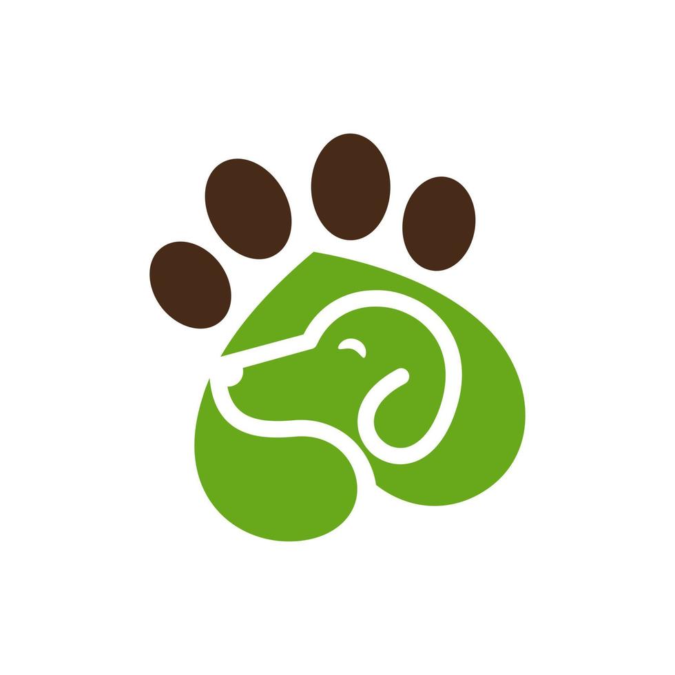 moderne Tier-Haustier-Logo-Vorlage vektor