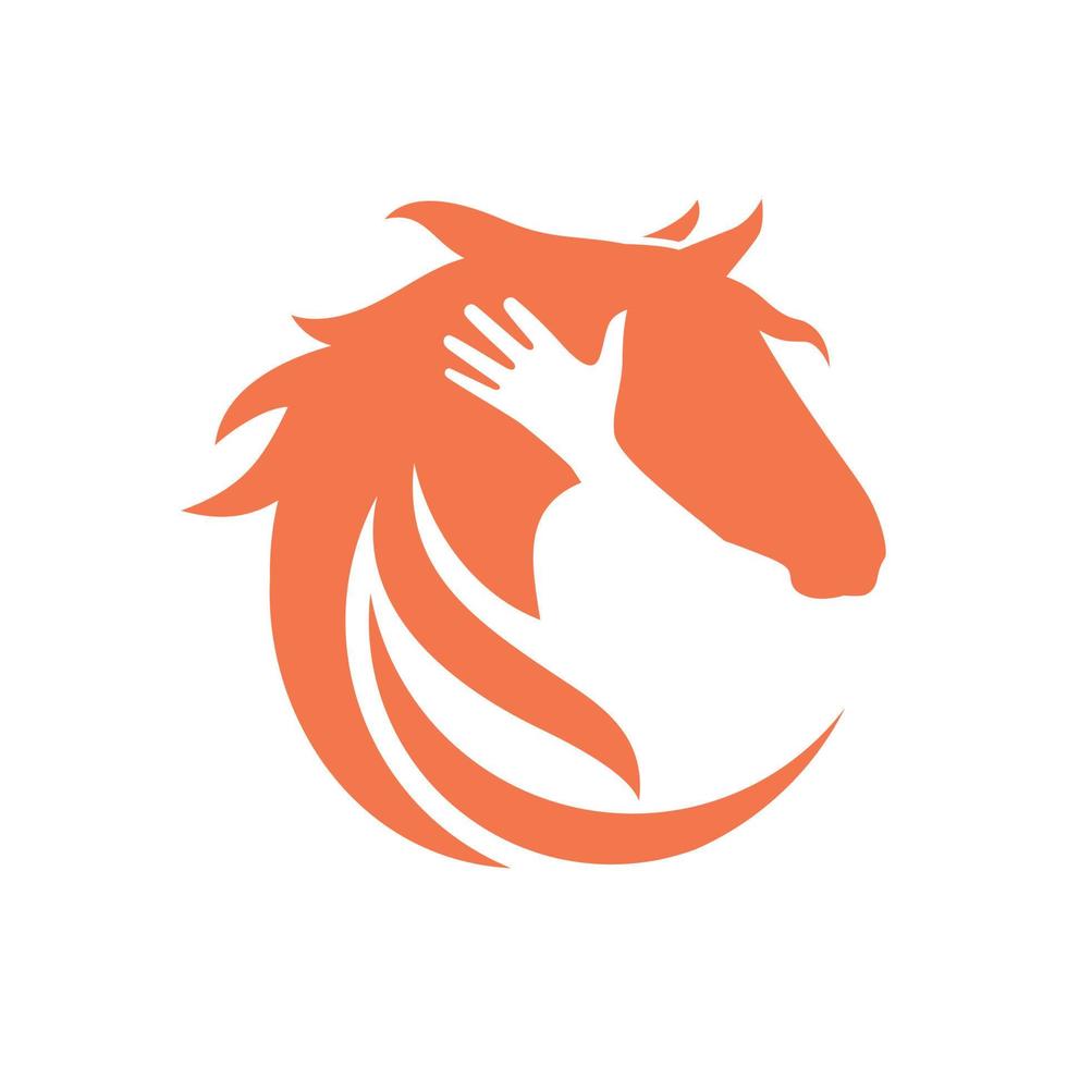 häst logotyp design vektor mall