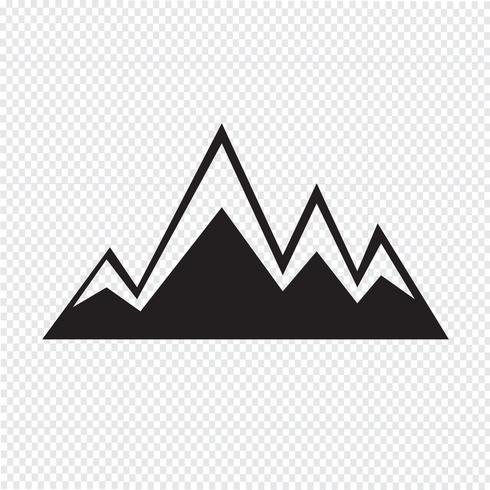 Berge Symbol Symbol Zeichen vektor