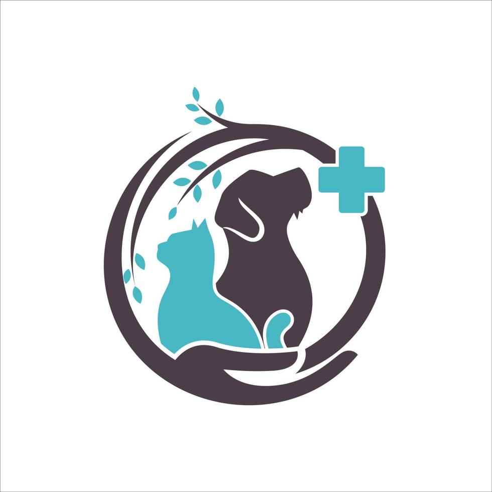 djur husdjur logotyp vektor mall
