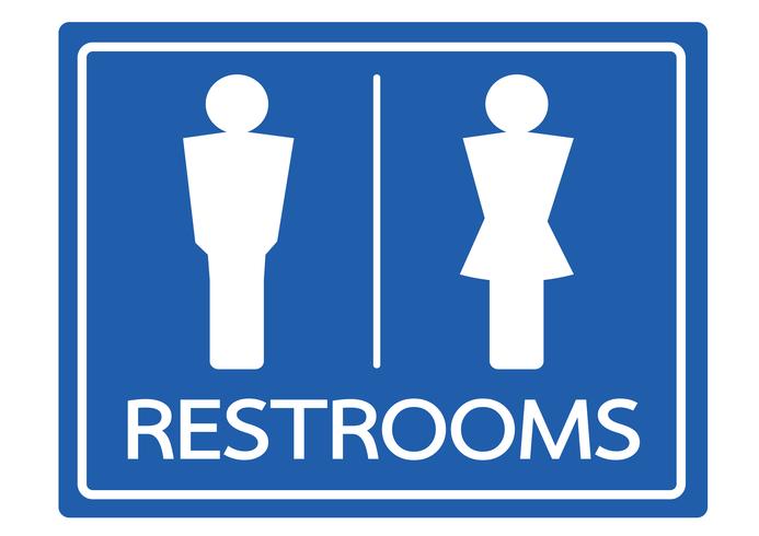 Restroom Symbol männliche und weibliche Ikone vektor