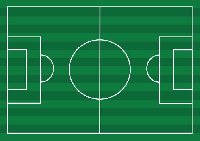 Strukturierte Rasenfläche des Fußballplatzes oder des Fußballs vektor