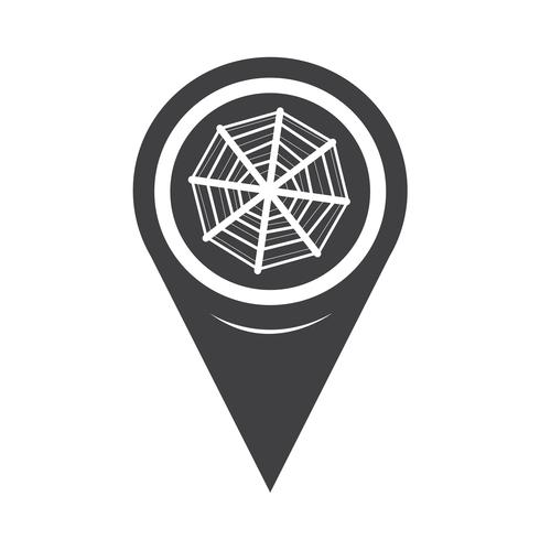 Map Pointer Web net-Symbol vektor