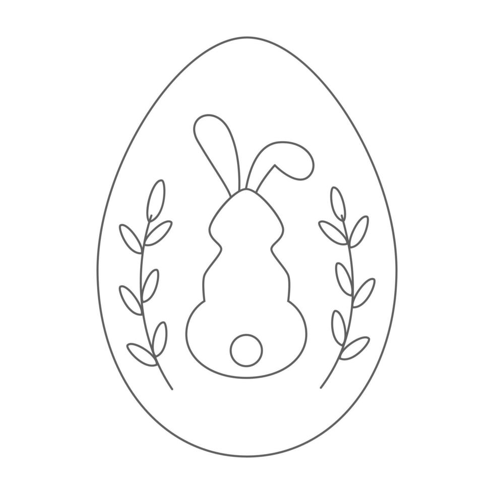 Gekritzel-Osterei. Skizzieren Sie Eier für Karten, Logos, Feiertage. Frohe Ostern Hand gezeichnet isoliert auf weißem Hintergrund. Vektor-Set von Ostereiern im Doodle-Stil. handgezeichnete Abbildung vektor