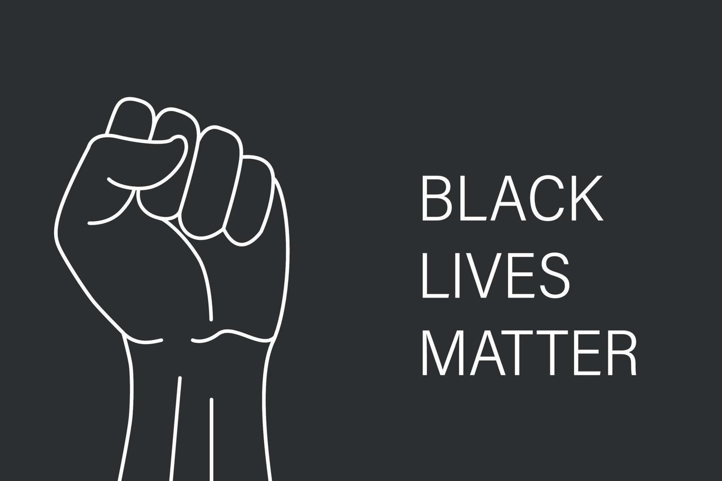 Black Lives Matter Banner-Designvorlage für Ihr Design vektor