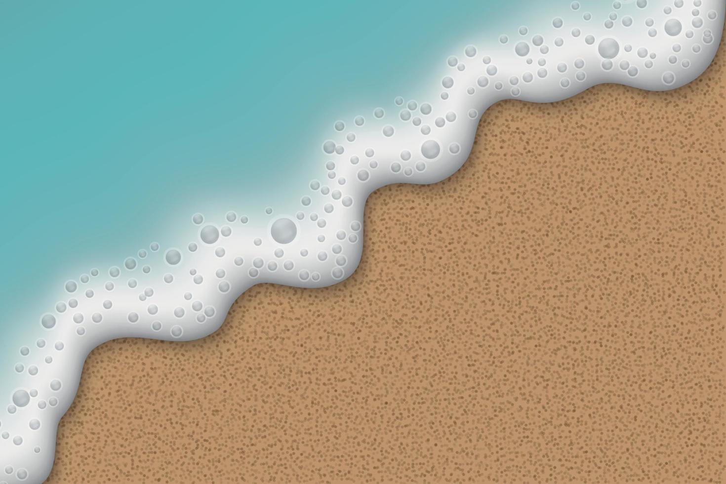 hav eller hav strand sand mall för din design vektor