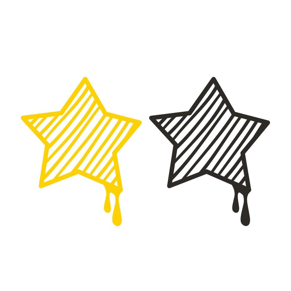 Sternzeichen im handgezeichneten Stil vektor