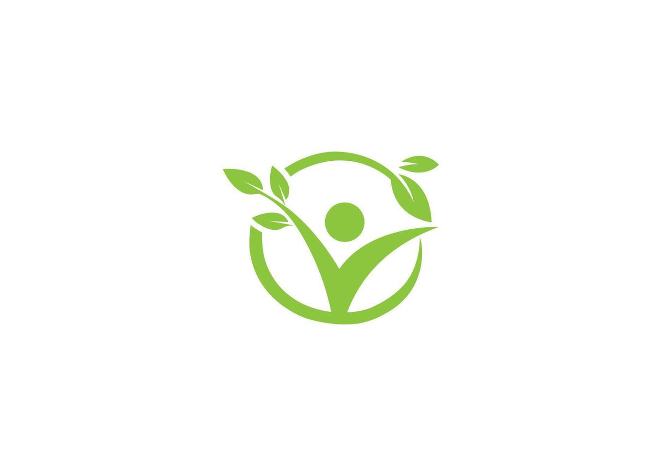 Healther-Logo-Design mit kreativer moderner Icon-Vorlage vektor
