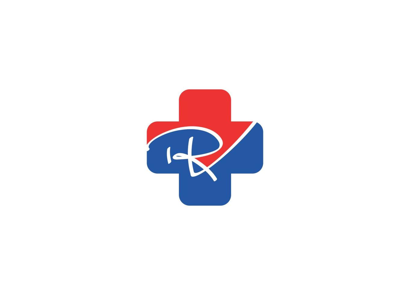 Rv initial logotyp design med kreativ modern vektor ikon mall