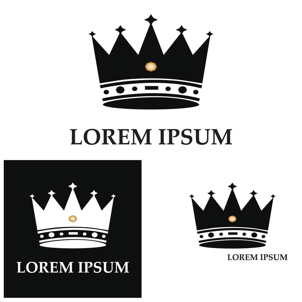 uppsättning kronikoner. insamling av kronutmärkelser för vinnare champions ledarskap. vektor isolerade element för logotyp etikett spel hotell en app design. kunglig kung drottning prinsess krona.