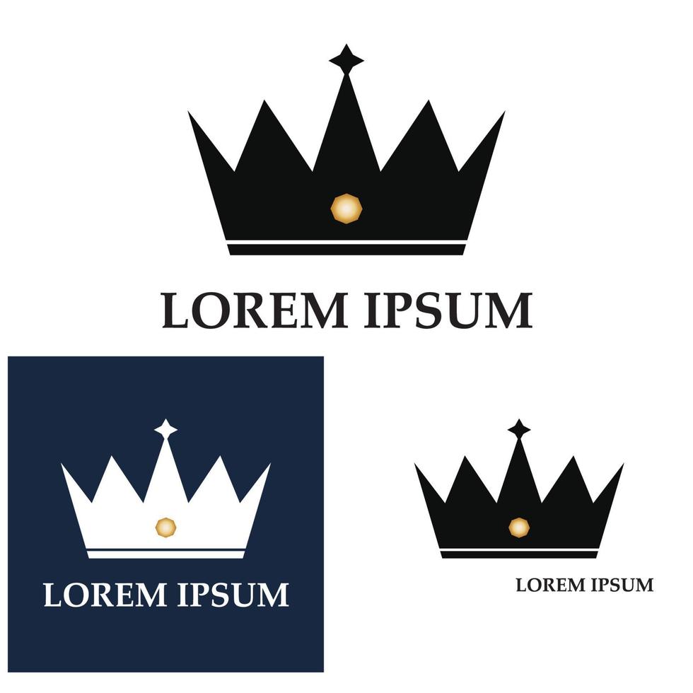 uppsättning kronikoner. insamling av kronutmärkelser för vinnare champions ledarskap. vektor isolerade element för logotyp etikett spel hotell en app design. kunglig kung drottning prinsess krona.