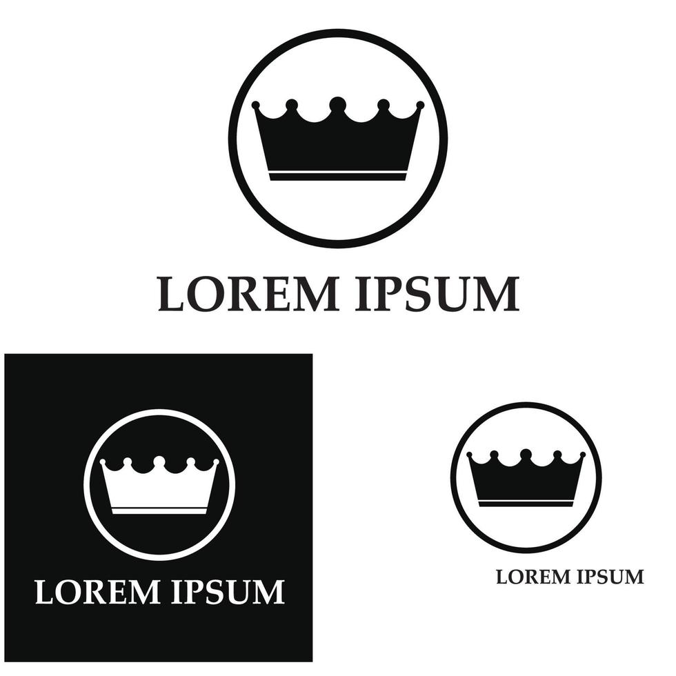 uppsättning kronikoner. insamling av kronutmärkelser för vinnare champions ledarskap. vektor isolerade element för logotyp etikett spel hotell en app design. kunglig kung drottning prinsess krona.