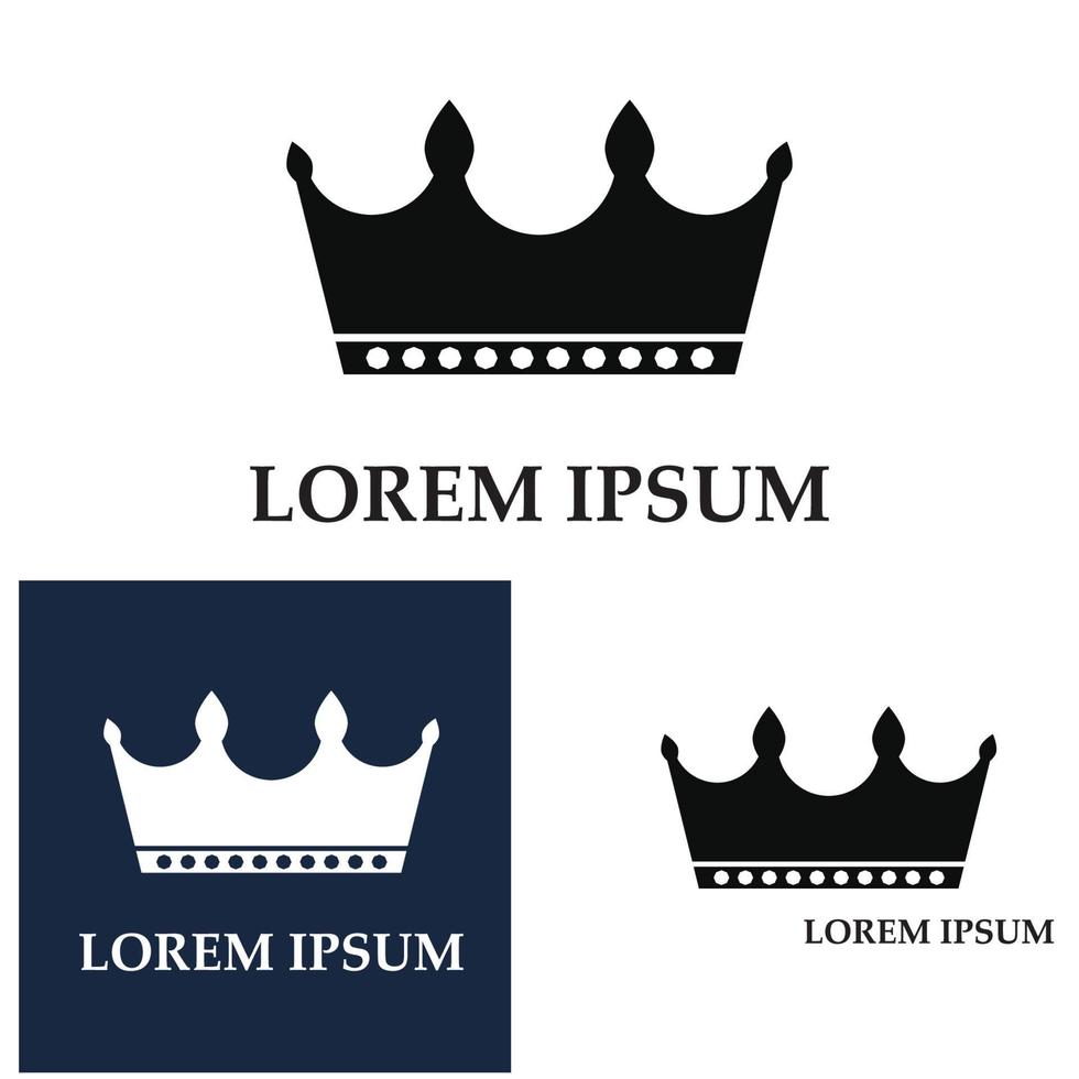 uppsättning kronikoner. insamling av kronutmärkelser för vinnare champions ledarskap. vektor isolerade element för logotyp etikett spel hotell en app design. kunglig kung drottning prinsess krona.