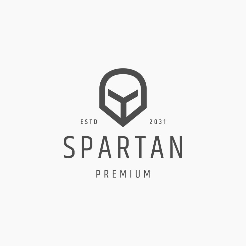 Spartan-Logo-Icon-Design-Vorlage vektor