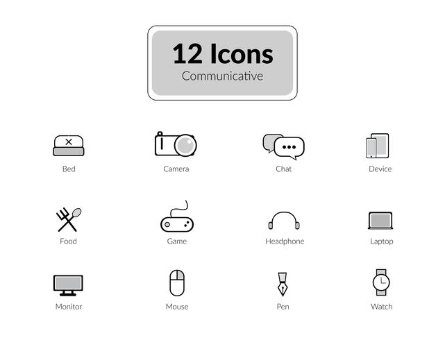 Linie Icons Pack vektor