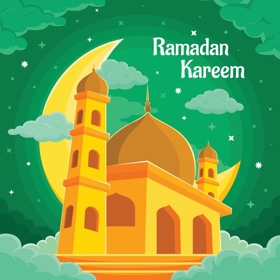 välkommen ramadan kareem koncept vektor