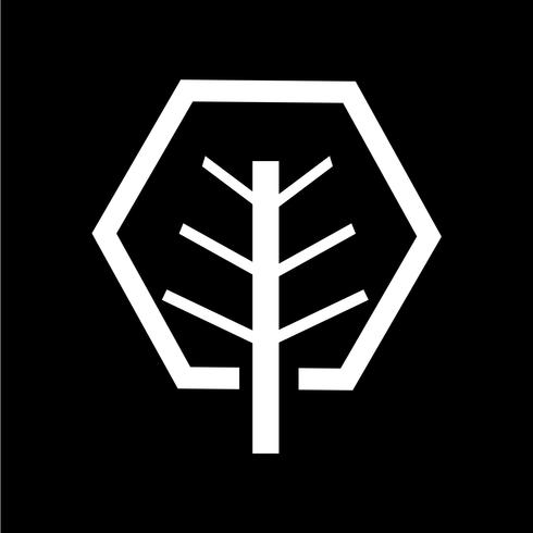 Baum Symbol Symbol Zeichen vektor