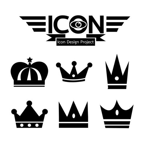 Crown icon symbol tecken vektor