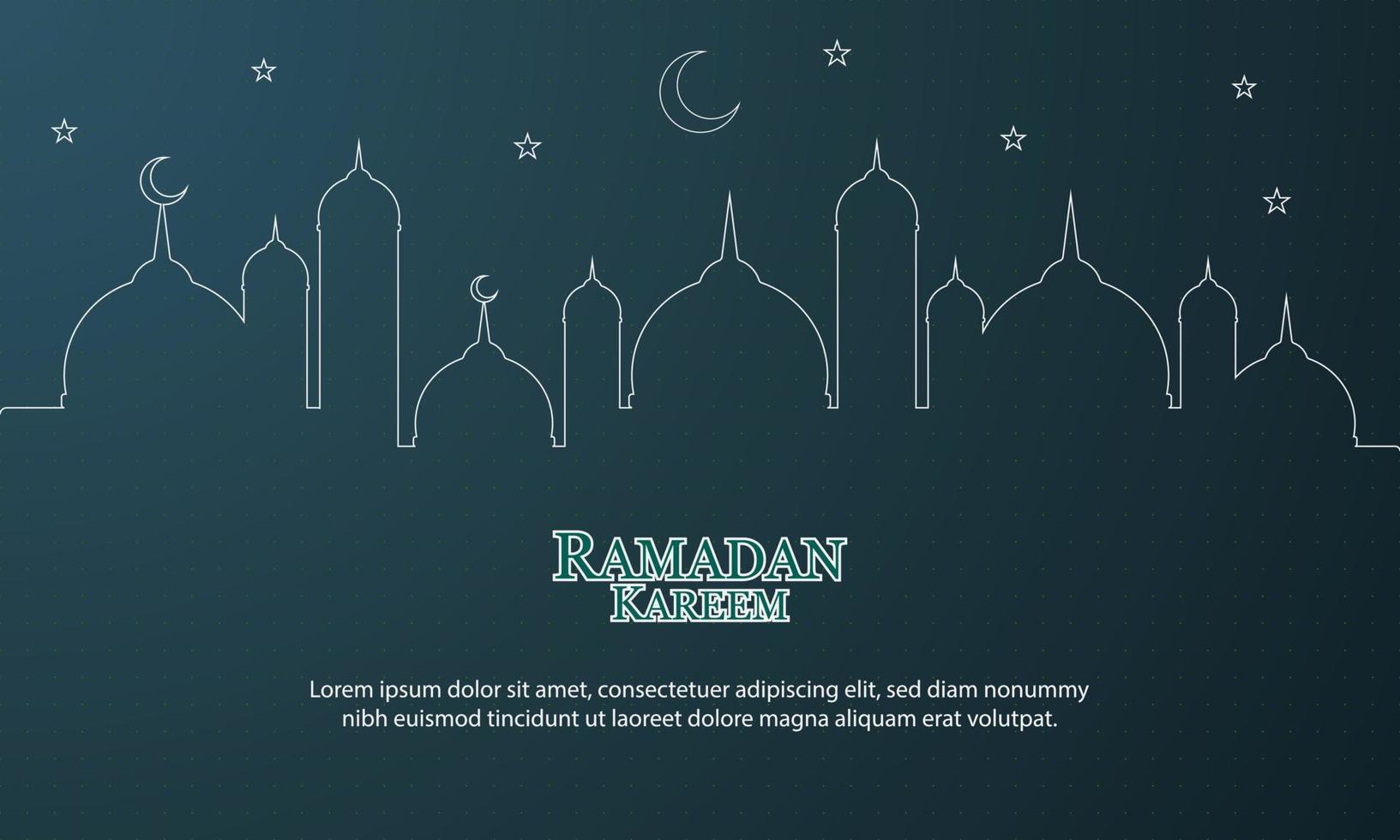 ramadan kareem bakgrund för gratulationskort eller webbbakgrund. vektor illustration.