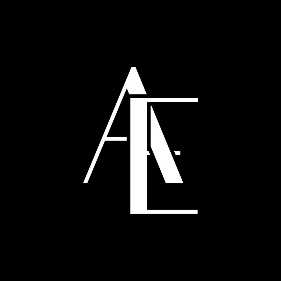 bokstaven ae logotyp formgivningsmall. bokstaven ae för företags- eller varumärkesidentitet vektor