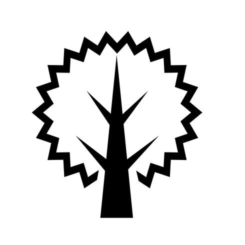 Baum Symbol Symbol Zeichen vektor