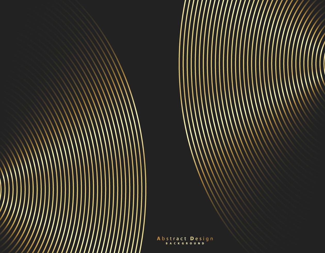 cirkel linje guld färg bakgrund. abstrakt rund mönster. vektor illustration.