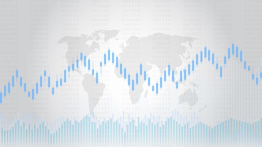 Ljusstake mönster är en stil av finansiella diagram. vektor