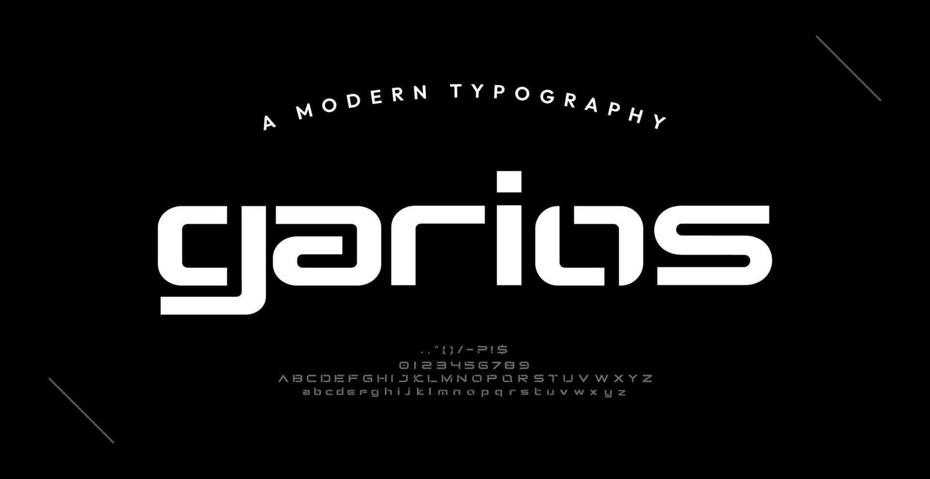 abstrakte moderne städtische Alphabetschriftarten. Typografie Sport, einfach, Technologie, Mode, digital, zukünftige kreative Logo-Schriftart. Vektorillustration vektor