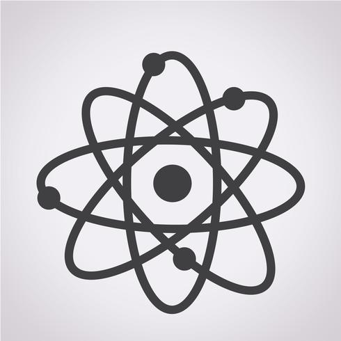 atom ikon symbol tecken vektor