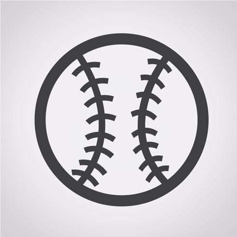 Baseball-Symbol Symbol Zeichen vektor